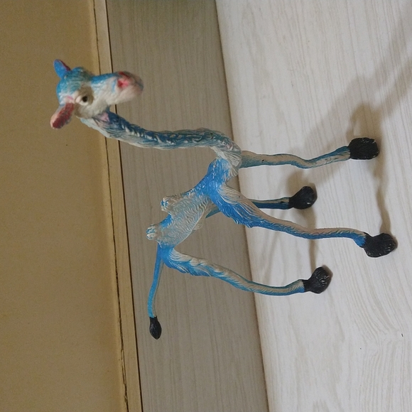 Vintage Flexible Wire Rubber Toy Giraffe Bendy Bendable - Picture 2 of 4